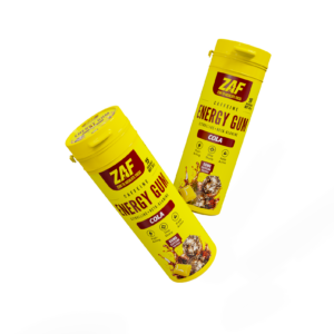 ZAF Caffeine Energy Gum, Cola, two tubes, 60mg caffeine per piece