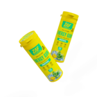 ZAF Caffeine Energy Gum, Menthol, two tubes, 60mg caffeine per piece