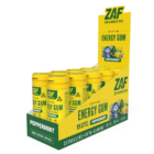 ZAF Caffeine Energy Gum, Peppermint, retail display carton